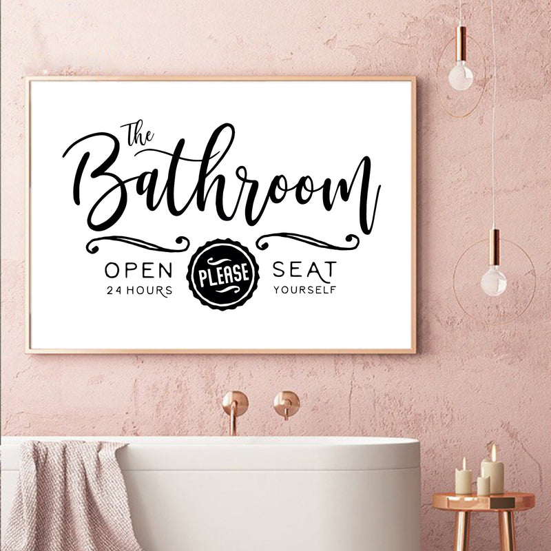 Bathroom Sign Prints