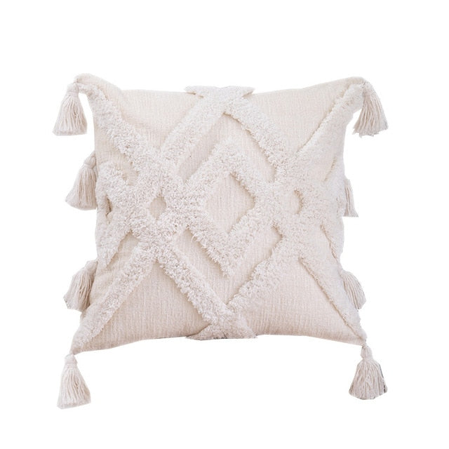 White Sofa Cushion Cover