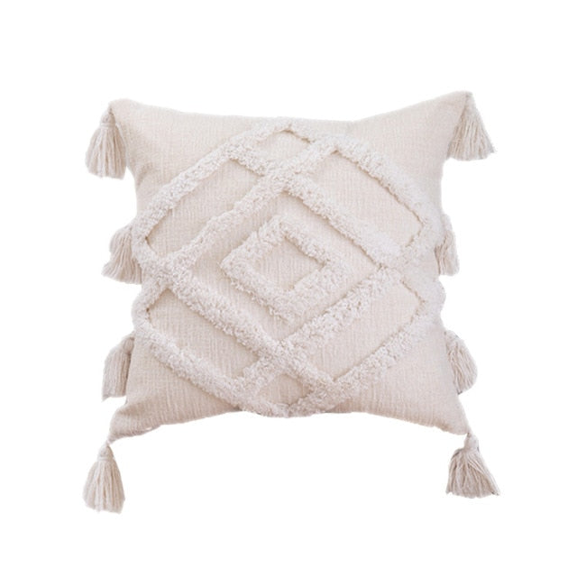 White Sofa Cushion Cover