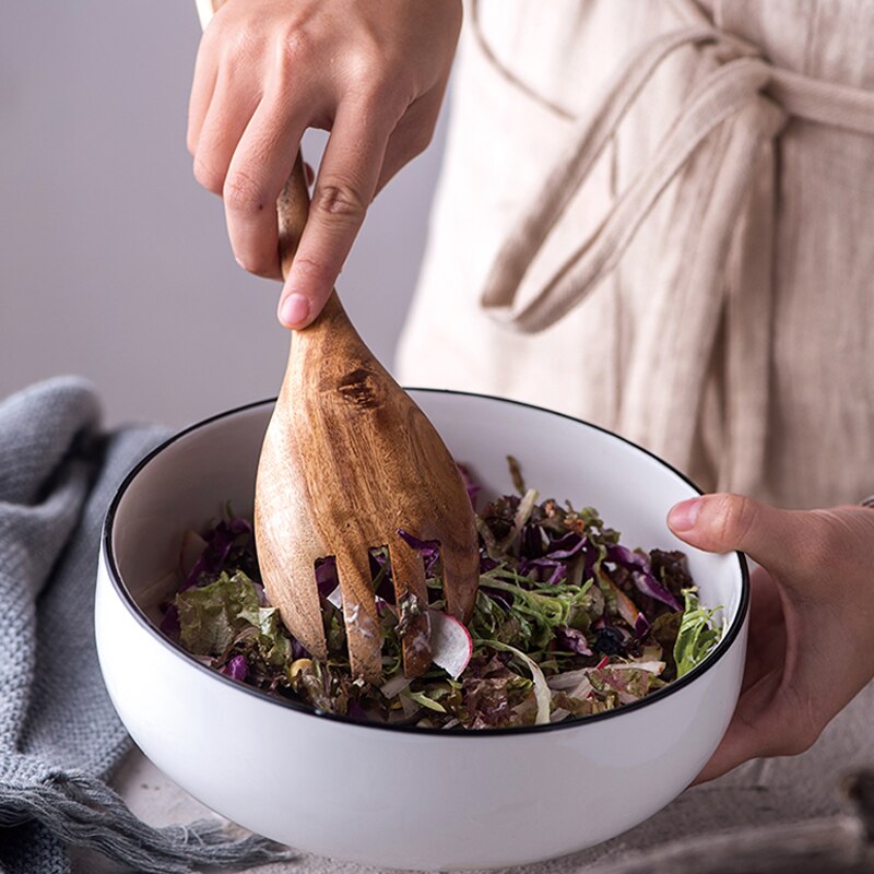 Wooden Salad Serving Spoon Set